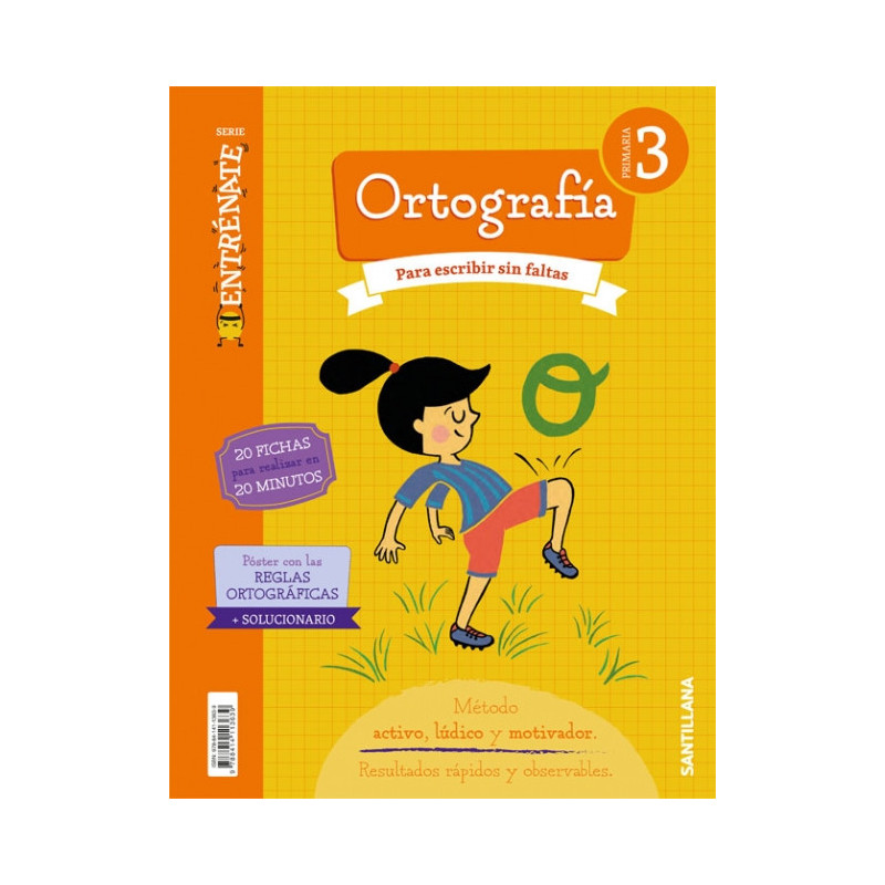 ENTRÉNATE. Cuaderno Ortografía 3 Primaria - Santillana