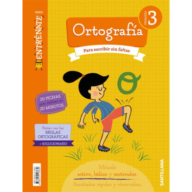 ENTRÉNATE. Cuaderno Ortografía 3 Primaria - Santillana