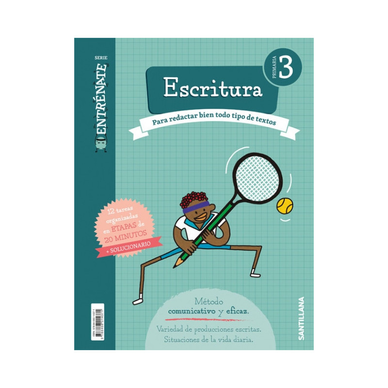 ENTRÉNATE. Cuaderno Escritura 3 Primaria - Santillana