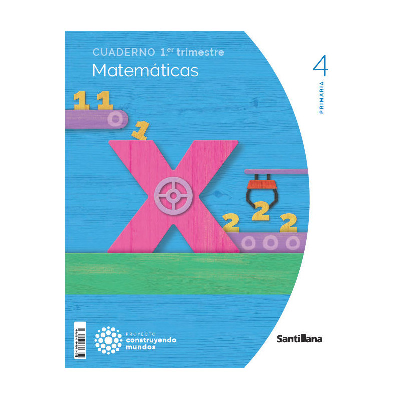 Cuaderno Matemáticas 4 Primaria (1T)- Santillana