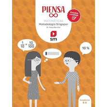 Piensa [infinito]. Practica y trabaja. Metodología Singapur. 6 Primaria.Cuaderno - Ed SM